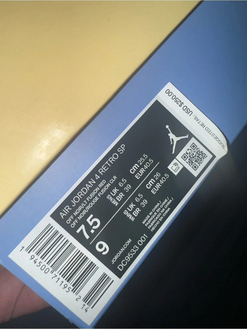 Union LA x Air Jordan 4 Retro 'Off noir